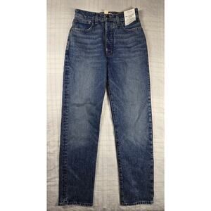 Madewell Womens 90s Straight Crop Jeans Concho Wash 24 NWT